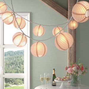 Paper Lantern String Lights, Ordinary House, String Lanterns, Ball String Lights, Globe Lantern, Paper Lantern Lights, String Lights In The Bedroom, Mini String Lights, Mini Led Lights