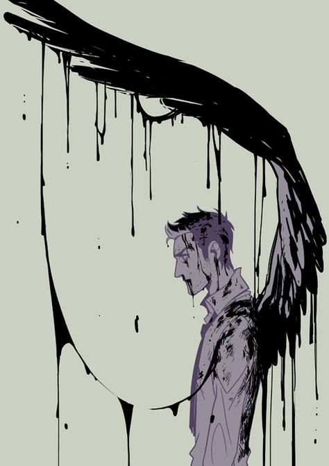 Leviathan Castiel, Castiel Cosplay, Fallen Angel Wings, Spn Fanart, Winged People, Love Fanart, Supernatural Fanart, Angel Drawing, Picture Prompts