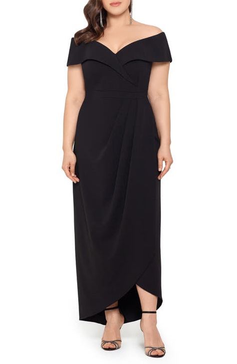 Cocktail Dresses With Sleeves, Midi Wrap Skirt, Womens Trendy Dresses, Column Skirt, Gown Plus Size, Lovely Legs, Date Night Dresses, Off The Shoulder Dress, Crepe Dress