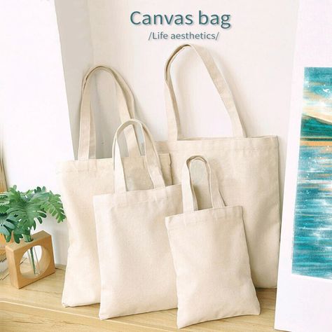 Smarter Shopping, Better Living! Aliexpress.com Cotton Shopping Bags, Beg Tangan, Canvas Shopping Bag, Large Handbags, Shopping Bags, Custom Bags, Cotton Totes, Cotton Tote Bags, Casual Bags