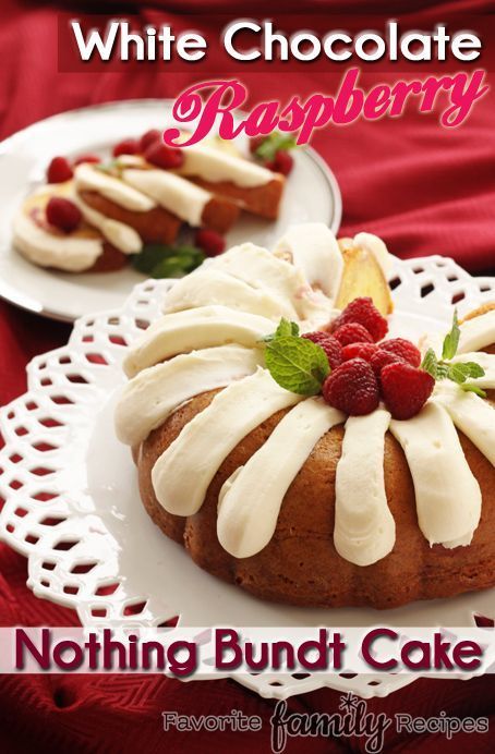 This recipe LOOKS (and tastes) like it is complicated and difficult-- but it is actually really easy. It is moist & yummy - just like a Nothing Bundt Cake. This is a spot-on copycat recipe of the White Chocolate Raspberry Cake. Perfect Pound Cake Recipe, White Chocolate Raspberry Cake, Cake White Chocolate, Nothing Bundt, Nothing Bundt Cakes, Chocolate Raspberry Cake, Lemon Bundt Cake, Mini Bundt Cakes, Raspberry Cake