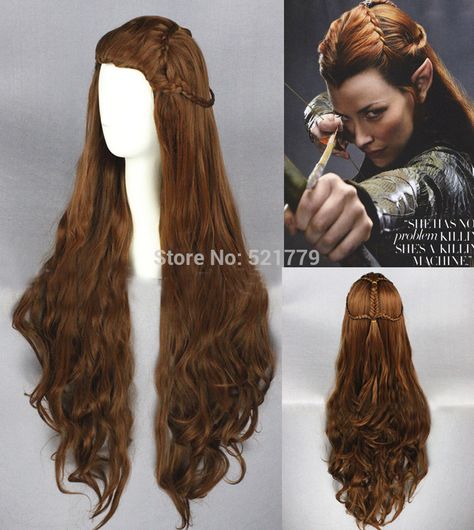 The Hobbit Tauriel hair Tauriel Hair, The Hobbit Tauriel, Hobbit Tauriel, Competition Hair, Fairy Hair, Tauriel, Wigs For Sale, Anime Hair, Cosplay Wig