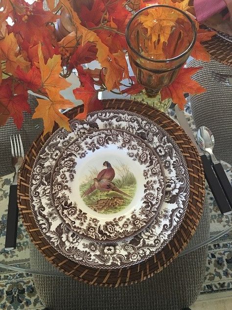 Woodland2 Fall Tableware, First Sunday Of Advent, 2023 Lookbook, Fall Gathering, Brown Transferware, Fall Fruits, Entertaining Decor, Vintage Dinnerware, Town Country