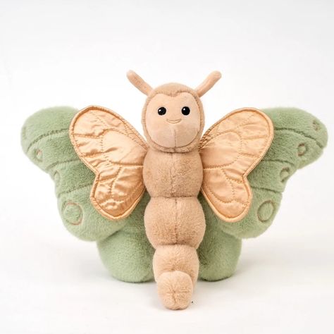 Butterfly Stuffed Animal, Plush Butterfly, Butterfly Toy, Cute Moth, Kawaii Toys, Green Butterfly, Cute Butterfly, Gifted Kids, Cute Plush