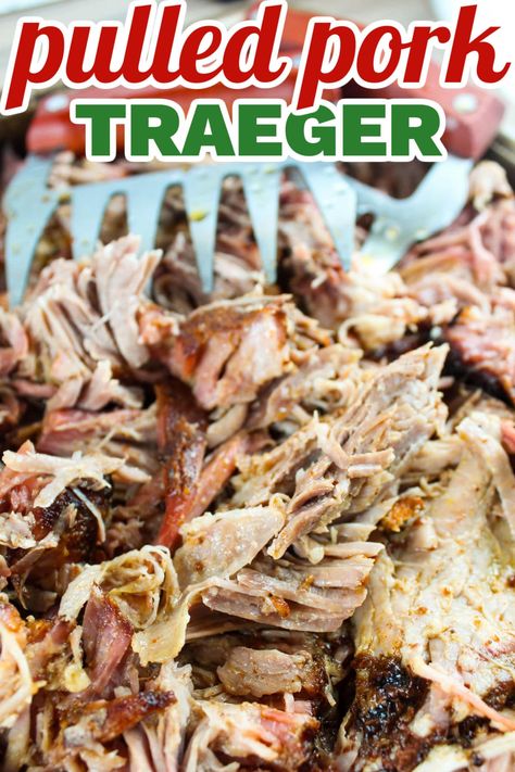 Treager Smoker Recipes Pulled Pork, Pulled Pork Smoker Recipes Traeger, Pulled Pork On Traeger Smoker, Smoked Pulled Pork Recipe Traeger, Smoker Pulled Pork Recipe, Pellet Grill Pulled Pork Recipe, Pellet Grill Pulled Pork, Traeger Pulled Pork Recipe, Pulled Pork Smoker Recipes