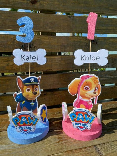 Paw Patrol Centerpieces, Paw Patrol Printable, Printable Paw Patrol, Paw Patrol Centerpiece, Paw Patrol Printables, Paw Patrol Party Decorations, Paw Patrol Decorations, Paw Patrol Girl, Paw Patrol Birthday Party