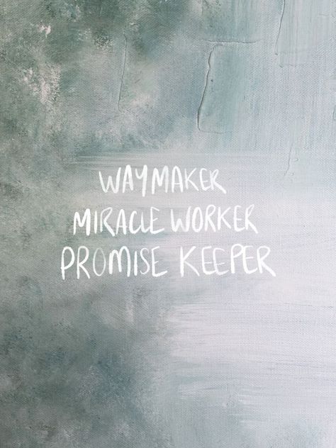 "WAYMAKER, MIRACLE WORKER, PROMISE KEEPER." Green acrylics on paper - white writing 💚 #painting #pinterestinspired #faith #christian #brisbane #abstract #viral #iphonebackground #explore #painting #entrepreneur #artist #christianartist #create #minimalist #aesthetic #greenaesthetic #green #greentones #wallpaper Green Acrylics, Waymaker Miracle Worker, Miracle Worker Promise Keeper, Writing Painting, Promise Keeper, Best Bible Verses, Faith Christian, Christian Artists, Fb Covers