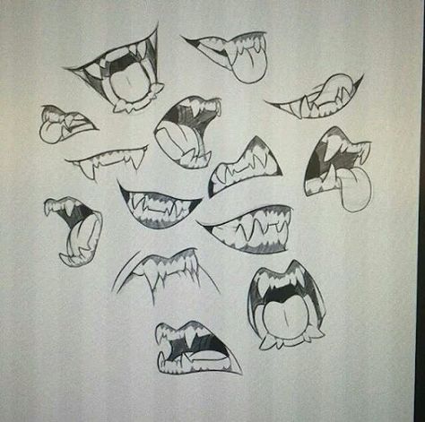 Monster mouths Mouth Shapes, Teeth Drawing, Monster Mouth, Mouth Drawing, 얼굴 그리기, Poses References, Guided Drawing, Anatomy Reference, Drawing Tutorials