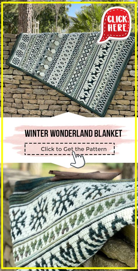 Winter Wonderland Crochet Blanket, Free Crochet Christmas Blanket, Christmas Blanket Patterns Free, Knit Christmas Blanket Free Pattern, Winter Crochet Blanket Pattern, Nordic Crochet Pattern Free, Northern Lights Crochet Blanket, Crochet Xmas Blanket, Crochet Blanket Patterns Christmas