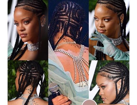 #riri #rihanna #fenty #fentybeauty #braids #braidedhairstyles #braidedhair Rihanna Hairstyles, Short Box Braids Hairstyles, Big Box Braids Hairstyles, Protective Hairstyles For Natural Hair, Hair Scarf Styles, Box Braids Hairstyles For Black Women, Braids Hairstyles Pictures, Braided Cornrow Hairstyles, Protective Hairstyles Braids