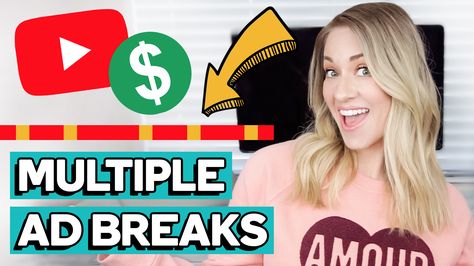 HOW TO PUT ADS ON YOUR YOUTUBE VIDEOS (How to Make More Money on YouTube with Ad Breaks/Midroll Ads) // Learn how to add ads to YouTube videos! Once you get monetized on YouTube, the first thing you’ll want to do is add ad breaks to your videos. YouTube ad breaks (also known as YouTube midroll ads) are ads you can place in the middle of your videos, which ultimately will make you more money on YouTube. How To Get Famous On Youtube, How To Get Famous, Adsense Earnings, Channel Ideas, Video Caption, Seo Basics, Youtube Channel Ideas, Youtube Ads, Online Coaching Business