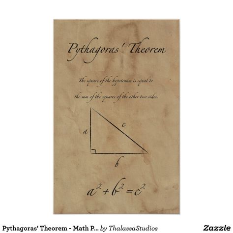 Pythagoras Theorem, Math Posters, Math Crafts, Math Tutorials, Math Poster, Math Humor, Learning Math, Interactive Notebooks, Star Wars Gifts