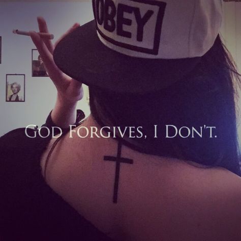 God Forgives I Dont Tattoo, God Forgives, Forgiving Yourself, Gorgeous Hair, Blue Nails, Fish Tattoos, I Tattoo, Jesus Fish Tattoo, Tattoos