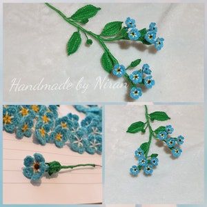 Crochet Forget Me Not Flowers, Crochet Sunflowers, Forget Me Not Flowers, Crochet Flowers Easy, Crochet Fairy, Yarn Flowers, Crochet Daisy, Crochet Sunflower, Crochet Flower Tutorial