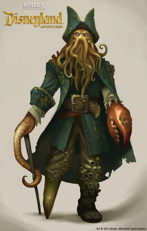 Davy Jones Pirates, Claire Hummel, Hector Barbossa, Pirate Halloween, Sea Of Thieves, Caribbean Art, Davy Jones, Disney Infinity, Captain Jack Sparrow