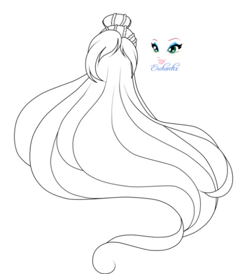 Winx Club Hairstyles Oc, Winx Club Oc Base Hair, Winx Club Hair Base, Winx Hairstyles Base, Fairy Hairstyles Drawing, Fairy Hair Drawing, Fairy Drawing Base, Winx Club Hairstyles, Winx Club Oc Base