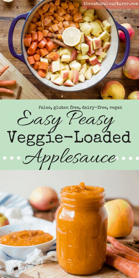 Butternut Squash And Apples, Easy Homemade Applesauce, Delicious Veggies, Homemade Applesauce, Easy Veggie, Healthy Toddler Meals, Hidden Veggies, Fall Flavors, Nutrient Dense