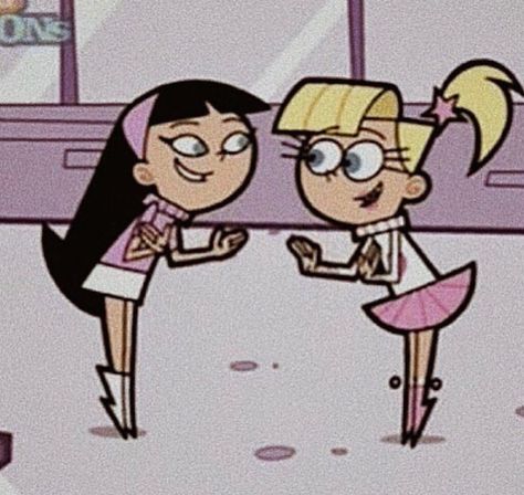 Iconic Girl Duos Characters, Iconic Duos Best Friends Cartoon, Vintage Best Friends, Trixie Tang, The Fairly Oddparents, Best Friends Cartoon, Fairly Odd Parents, Odd Parents, Nostalgia Core