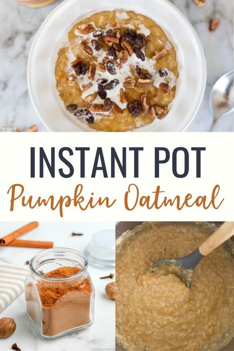 Instant Pot Pumpkin, Maple Oatmeal, Instant Oatmeal, Pumpkin Oatmeal, Easy Instant Pot Recipes, Instant Pot Dinner Recipes, Instapot Recipes, Idee Pasto Sano, Crockpot Recipes Easy