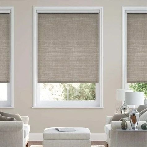 Blinds For Victorian Windows, White Roman Blinds, Roman Shades Living Room, Active Office, Blockout Blinds, Window Furnishings, Bus Ideas, Window Curtains Living Room, Living Room Blinds