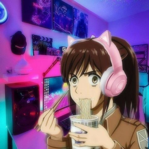 Anime Gamer, Headphones, Anime