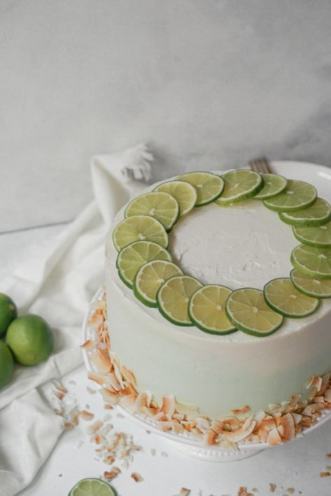 Coconut Lime Cake, Does It Get Better, Coconut Buttercream, Yummy Summer Drinks, Cake Form, Summer Cake, Lime Cake, Feels Like Summer, Buttercream Filling