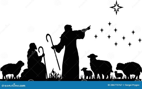 Holy Night Silhouette - Nativity Scene of Baby Jesus Silhouette in a Manger with Mary and Joseph with the Three Wise Men Stock Vector - Illustration of christmas, design: 286773767 Manger Silhouette Nativity, Nativity Scene Silhouette Template, Silhouette Nativity Scene, Nativity Scene Silhouette Printable Free, Printable Nativity Scene Free, Nativity Silhouette Printable, Easy Nativity Painting, Three Wise Men Illustration, Wise Men Illustration