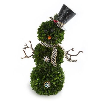 Panoply: Holiday Home Style 2017 Snowman Topiary, Shabby Chic Pumpkins, Floral Topiaries, Topiary Diy, Lobby Decor, Diy Snowman, Xmas Deco, Xmas Wreaths, Christmas D