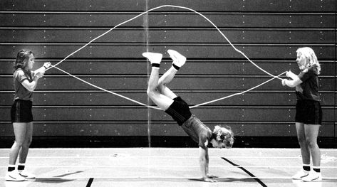 Jump roping...double dutch Double Dutch Jump Rope, Jump Roping, 80s Workout, Photo Sequence, Liverpool History, Playground Games, Jump Rope Workout, Double Dutch, Photoshoot Studio