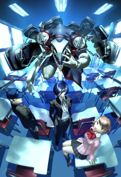 Junpei, Protagonist, & Yukari Persona 3 Portable, Persona 5 Anime, Canvas Wall Art Living Room, Shin Megami Tensei Persona, Persona 3, Megami Tensei, Haikou, Shin Megami Tensei, Persona 4