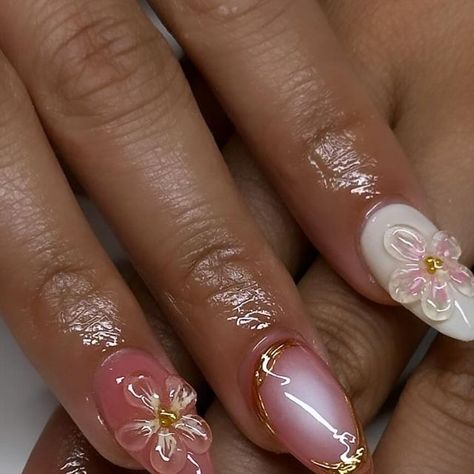 Almond Shape Gel X Nails, Gel X Nail Designs 3d, Medium Nails Design, Gelx Apres Nail Designs, Gel X Nail Art, Apres Gel X Nails, Gel X Nails, X Nails, Color For Nails