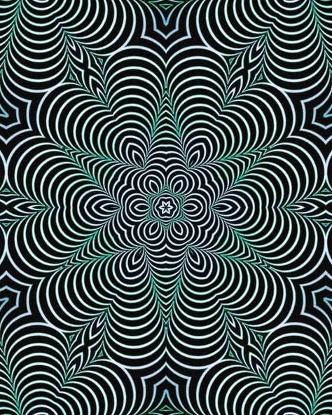 Coloring Pages Trippy, Color Optical Illusions, Illusion Paintings, Illusions Art, Trippy Aesthetic, Optical Illusion Wallpaper, Fractal Geometry, Cool Illusions, Trippy Visuals