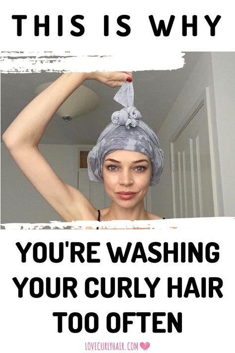 am i washing my curly hair too often? How Often To Wash Curly Hair, Wash Curly Hair, Shampoo Curly Hair, Best Shampoo For Curly Hair, Curly Shampoo, Shampoo Alternative, Wavy And Curly Hair, Hair Washing Routine, Frizzy Curly Hair