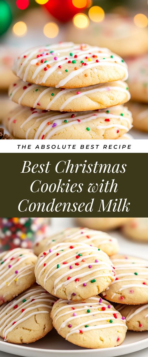 Image for Best Christmas Cookies with Condensed Milk Homemade Christmas Baked Goods, What To Do With Sweetened Condensed Milk, Condensed Milk Cookies Recipes, Sweet Condensed Milk Desserts, Canadian Cookies, Cookies With Condensed Milk, Christmas Baked Goods Gifts, Sweetened Condensed Milk Cookies, Recipes With Condensed Milk