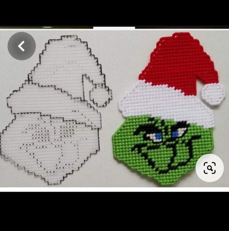 Grinch In Plastic Canvas, Bee Template, Grinch Coloring Pages, Craft Bazaar, Grinch Stuff, Grinch Ornament, Canvas Ornaments, Knitted Mittens Pattern, Plastic Canvas Books