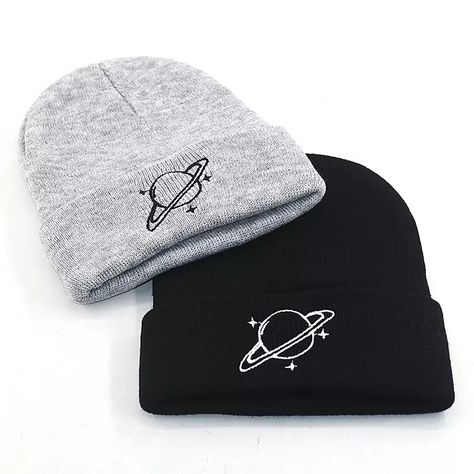 Planet Embroidery, Cool Beanies, Stylish Caps, Stylish Hoodies, Guys Clothing Styles, Hat For Men, Cool Outfits For Men, Simple Trendy Outfits, Knit Beanie Hat