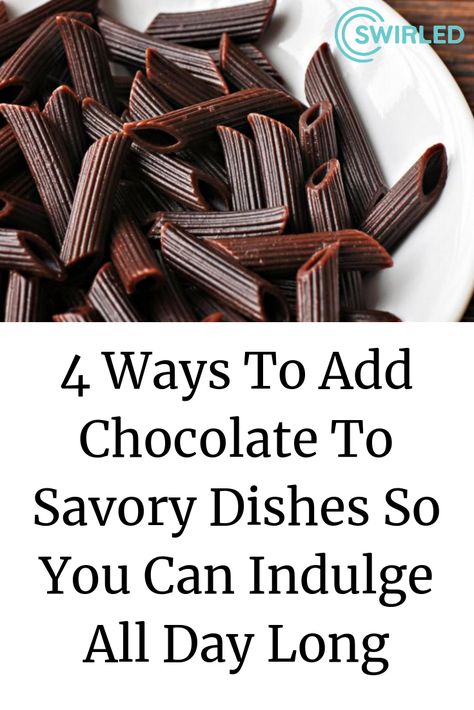 Chocolate Savory Recipes, Savory Chocolate Recipes, Chocolate Spaghetti, Savory Chocolate, Chocolate Dishes, Savory Dishes, Savoury Dishes, Healthy Treats, Main Dish Recipes