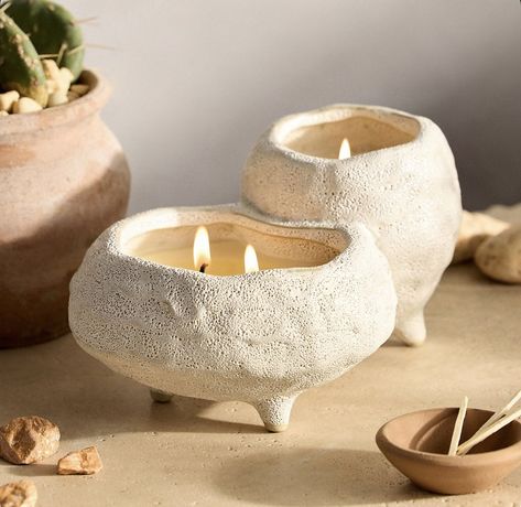 Clay Candle Holders, Pottery Candle Holder, Lampe Diy, Clay Candle, Juicy Peach, Pottery Candle, Ceramic Candle Holders, Pottery Crafts, Diy Pottery