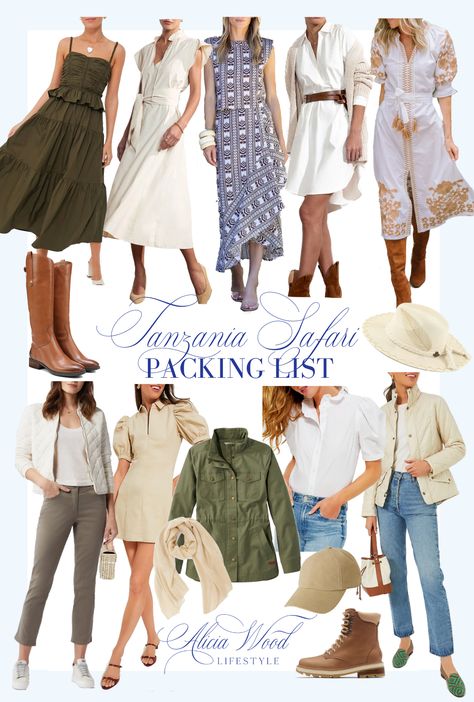 Safari Packing List, Safari Outfits, Tanzania Safari, Cobalt Blue Dress, Africa Safari, One Summer, Nordstrom Anniversary Sale, Ivory Dresses, African Countries