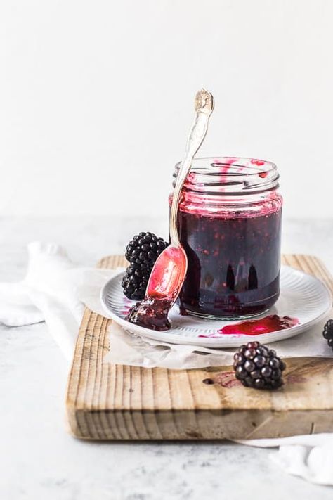 easy blackberry jam | emma duckworth bakes Blackberry Jam No Pectin, Easy Blackberry Jam, Sandwich Cakes, Sour Cream Chocolate Cake, Local Fruit, Sour Cream Cake, Blackberry Jam, Sandwich Cake, Inspiring Photos