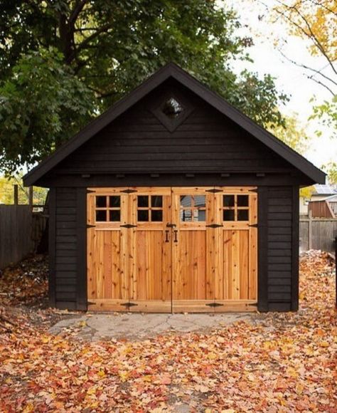 Old Garage Makeover, Shed Makeover, Barn Garage, Old Garage, Shed Plan, Barns Sheds, Garage Shed, Backyard Sheds, Garage Makeover