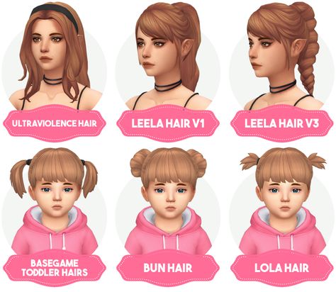 Sims Cc Hair, Beds Wood, The Sims 4 Cabelos, Clay Hair, Die Sims 4, Pelo Sims, Sims 4 Children, Sims 4 Game Mods, Sims 4 Mm Cc