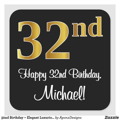 Happy 52nd Birthday, Happy 52 Birthday, 52nd Birthday, Birthday Elegant, 52 Birthday, 32nd Birthday, 32 Birthday, Birthday Greeting, Wrapping Paper