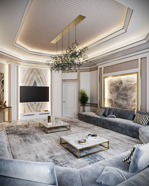 MAJLIS on Behance Mansion Living Room, Interior Design Per La Casa, Ceiling Design Living Room, Luxury Living Room Design, Initial Design, Living Room Design Decor, Home Design Living Room, Design Del Prodotto, Elegant Living Room