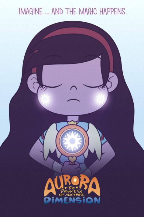 Aurora: The Princess of Another Dimension - Poster by jgss0109 Butterfly Family, Princess Star, The Forces Of Evil, Disney Princess Drawings, Star Comics, Another Dimension, Phineas And Ferb, How To Make Logo, Star Butterfly