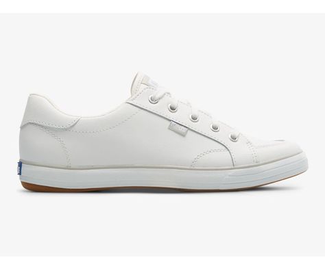 White Leather Sneakers, Mesh Material, Lacing Sneakers, Kinds Of Shoes, Comfy Shoes, Sporty Look, Keds, Leather Sneakers, White Leather