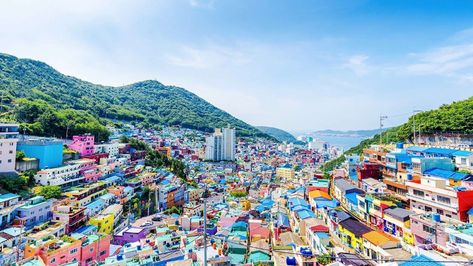 13. Gamcheon Culture Village, Busan, South Korea - Provided by Best Life Gamcheon Culture Village, Busan South Korea, Air Terjun, Living Modern, Korea Travel, Destination Voyage, Drama Korea, Alam Yang Indah, Lonely Planet