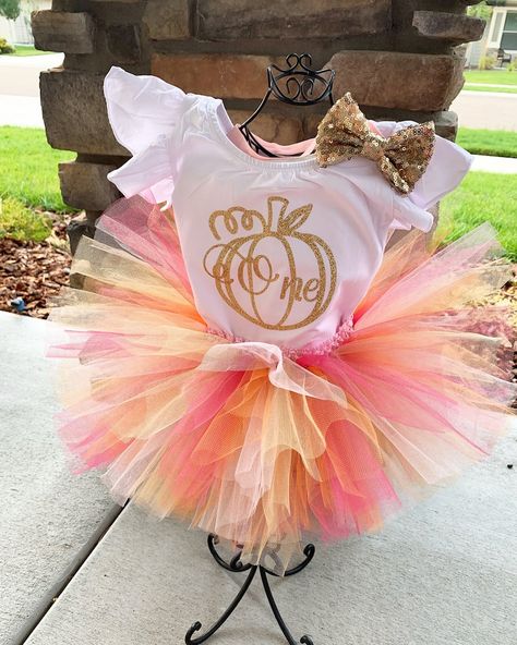 Pink and Gold Pumpkin First Birthday Leotard Outfit October | Etsy Pink Pumpkin Party, Fall Birthday Outfit, Pumpkin Tutu, Fall First Birthday, Birthday Pumpkin, Pumpkin 1st Birthdays, Gold Pumpkin, Pumpkin First Birthday, 2nd Birthday Outfit