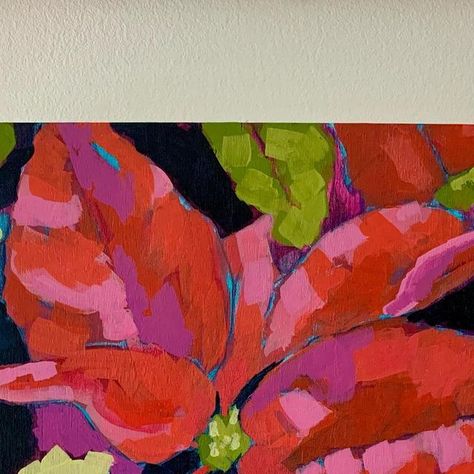 Artist - Ottawa 🇨🇦 on Instagram: "Here’s a poinsettia for today. I’m working on some smaller holiday themed paintings for a Christmas market I’ll be attending. More details to follow… 🎄 ⭐️" White Poinsettia Painting, Poinsettia Painting, Holiday Paintings, Ali Kay, Themed Paintings, White Poinsettia, Holiday Painting, Christmas Poinsettia, October 19