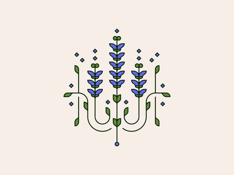 salvia by Tim Boelaars on Dribbble Flower Shop Branding, Flower Pattern Drawing, Shop Branding, Scandinavian Folk Art, Ukrainian Art, Diy Wallpaper, Folk Embroidery, Branding Logo Design, Art Style Inspiration